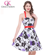 Grace Karin Halter longueur au genou Cheap Short Retro 1950&#39;s Vintage Dress CL4595-8 #